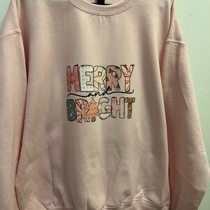 Pink 'Merry and Bright' Sweatshirt